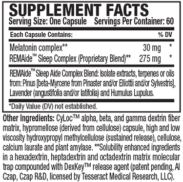 REMAide-SR 60 Capsules Tesseract Medical Research Supplement - Conners Clinic